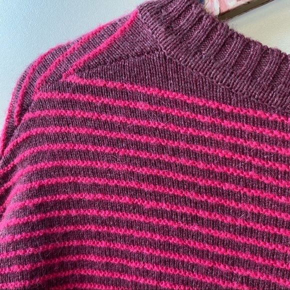 SOFT SURROUNDINGS Bellflower Pink Striped Sweater! Small Knit - Picture 8 of 10